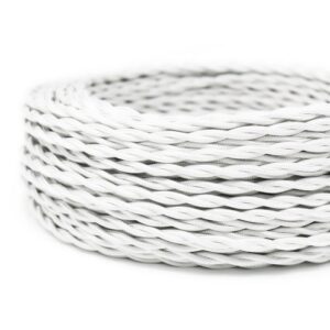 Treccia in Cotone 3x1 mm Bianco